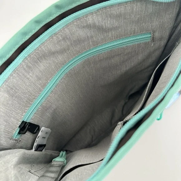 Sherpani Bag RFID Travel Crossbody Seagreen Nylon Clolorblock Sadie Vegan - Picture 6 of 10